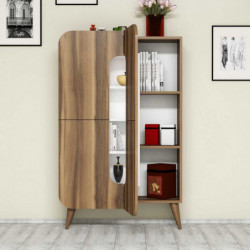 Mueble auxiliar Mine blanco nogal Practica Hogar