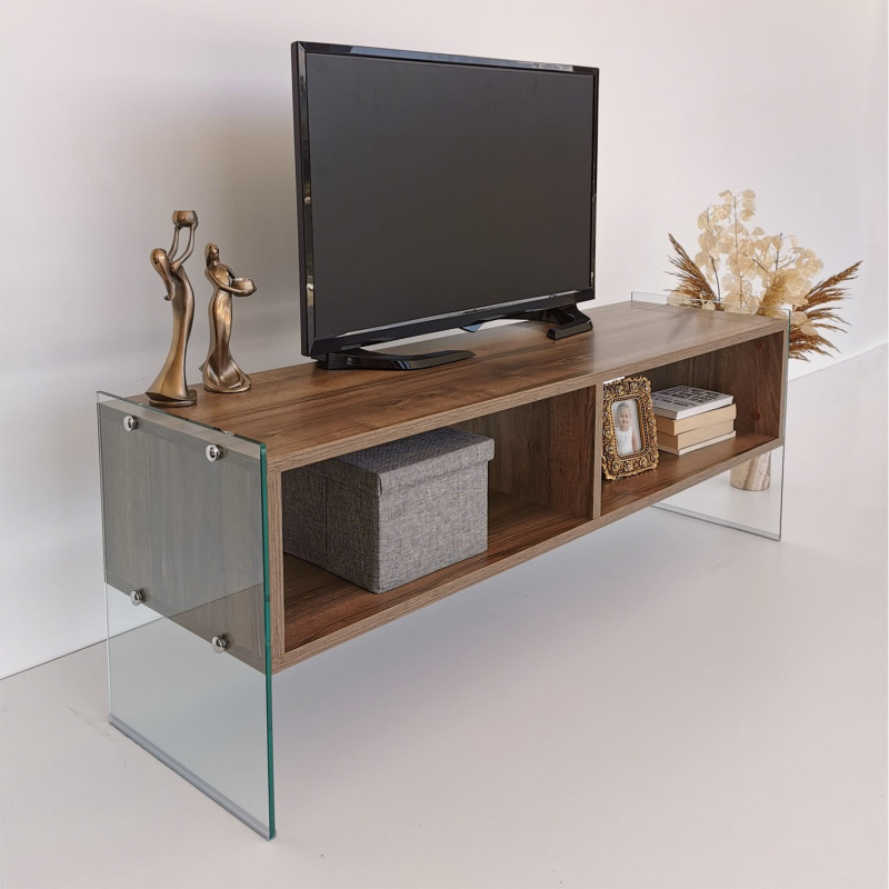 Mueble TV TV404 nogal Practica Hogar Mueble TV TV404 nogal Practica Hogar