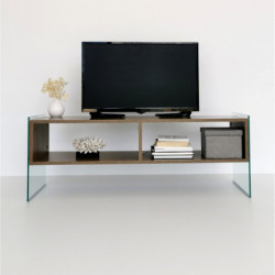 Mueble TV TV404 nogal Practica Hogar