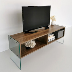 Mueble TV TV404 nogal Practica Hogar
