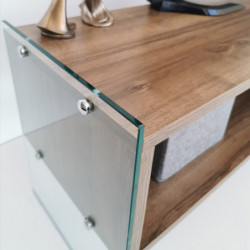 Mueble TV TV404 nogal Practica Hogar