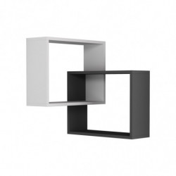 Estante de pared Ring antracita blanco Practica Hogar
