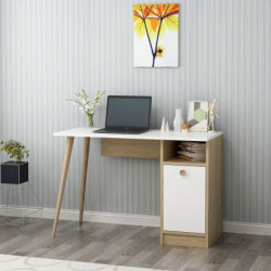 Escritorio de estudio Cannas Blanco Roble Zafiro Practica Hogar