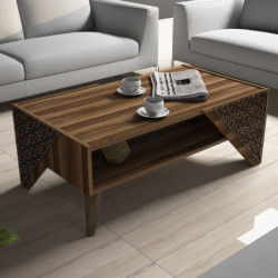 Mesa de centro Beril nogal Practica Hogar