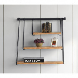 Estante de pared Zihon pino Practica Hogar