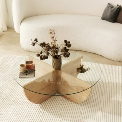Mesa de centro Lily roble zafiro Practica Hogar