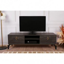 Mueble TV Posh marron oscuro Practica Hogar