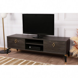 Mueble TV Posh marron oscuro Practica Hogar