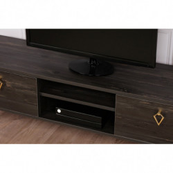 Mueble TV Posh marron oscuro Practica Hogar