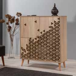 Mueble auxiliar Multilux-124 sonoma roble Practica Hogar