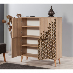Mueble auxiliar Multilux-124 sonoma roble Practica Hogar
