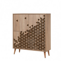Mueble auxiliar Multilux-124 sonoma roble Practica Hogar
