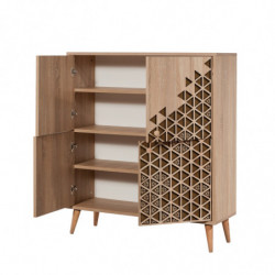 Mueble auxiliar Multilux-124 sonoma roble Practica Hogar