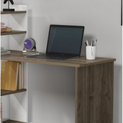 Escritorio de estudio Enna Nogal Blanco Practica Hogar