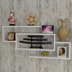 Estante de pared Janison blanco Practica Hogar