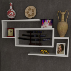 Estante de pared Janison blanco Practica Hogar