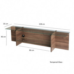 Mueble TV Escape nogal Practica Hogar