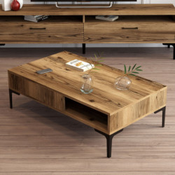 Mesa de centro istanbul nogal Practica Hogar