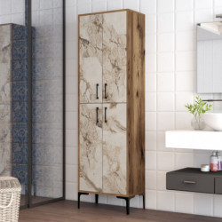 Mueble auxiliar Berlin A blanco nogal Practica Hogar