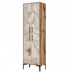 Mueble auxiliar Berlin A blanco nogal Practica Hogar