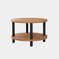 Mesa de centro Roby pino atlántico negro Practica Hogar
