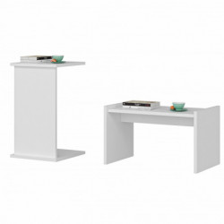 Mesa auxiliar Fall Blanco Practica Hogar