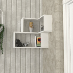 Estante de pared Bulut blanco Practica Hogar