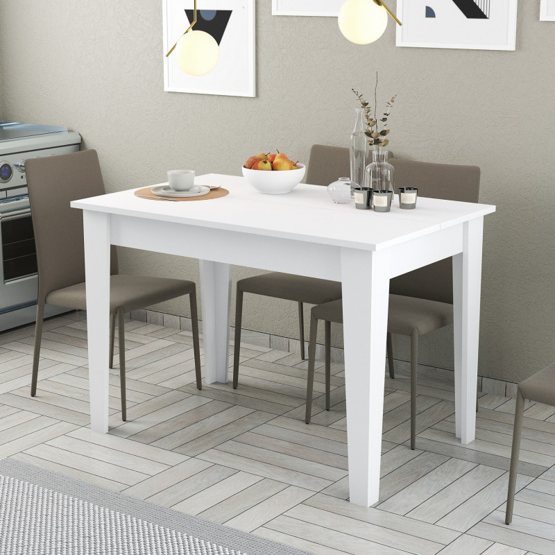 Mesa de cocina Kiev 510 blanco Practica Hogar Mesa de cocina Kiev 510 blanco Practica Hogar