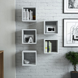 Estante de pared Box blanco Practica Hogar