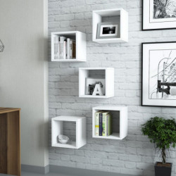 Estante de pared Box blanco Practica Hogar