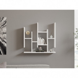 Estante de pared Flower blanco Practica Hogar