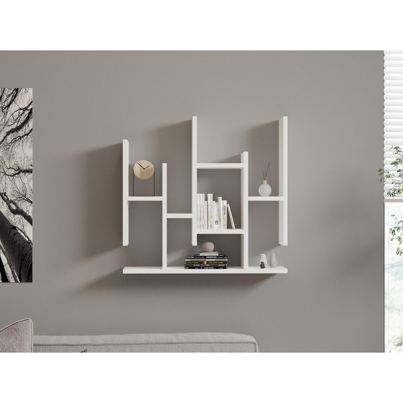 Estante de pared Flower blanco Practica Hogar Estante de pared Flower blanco Practica Hogar