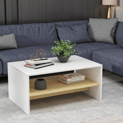 Mesa de centro Apollon Blanco Roble Zafiro Practica Hogar