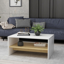 Mesa de centro Apollon Blanco Roble Zafiro Practica Hogar