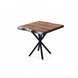Mesa comedor Safir-1462 nogal Practica Hogar