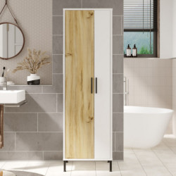 Mueble auxiliar DY1-WK blanco nogal Practica Hogar
