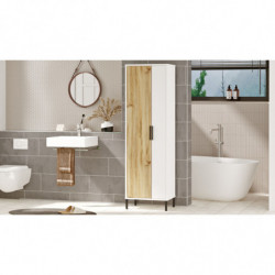 Mueble auxiliar DY1-WK blanco nogal Practica Hogar
