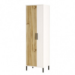 Mueble auxiliar DY1-WK blanco nogal Practica Hogar