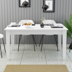 Mesa comedor Milan 519 blanco Practica Hogar