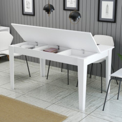 Mesa comedor Milan 519 blanco Practica Hogar