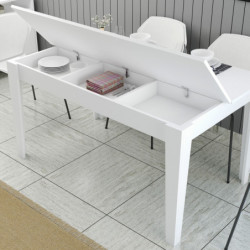 Mesa comedor Milan 519 blanco Practica Hogar
