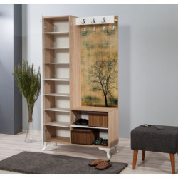 Recibidor İNCİ-729 sonoma roble Practica Hogar