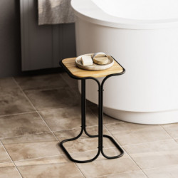 Mesa de centro Shb-001-A Negro Natural Practica Hogar