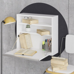 Escritorio de estudio Optimum blanco Practica Hogar