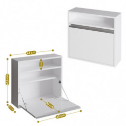 Escritorio de estudio Optimum blanco Practica Hogar