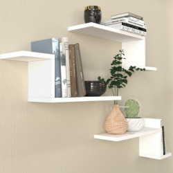 Estante de pared Lowa blanco Practica Hogar