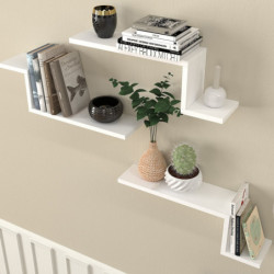 Estante de pared Lowa blanco Practica Hogar