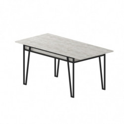 Mesa de comedor extensible Pal blanco Practica Hogar