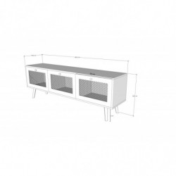 Mueble TV Likya 180 roble Practica Hogar