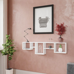 Estante de pared Amanos blanco Practica Hogar